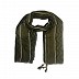 Wave design stripes hijab with two bold fringe's - Dark green Wave design stripes hijab with two bold fringe's - Dark green